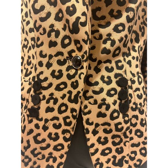 Leopard 80’s Style SHIZHI Fitted Blazer, SZ Large, - Picture 3 of 8